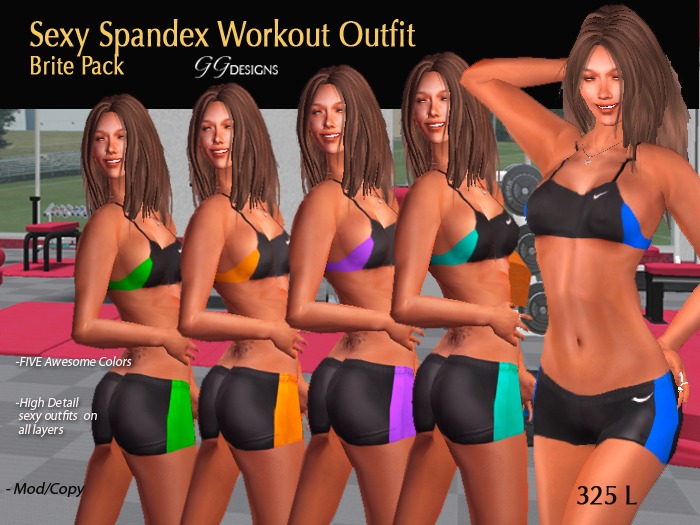 *GG Designs Spando Workout outfits BRITE pack
