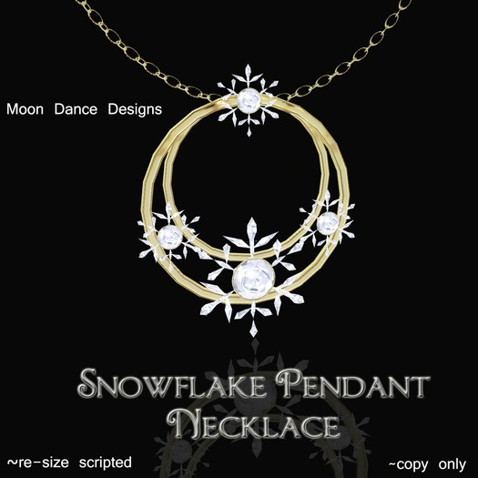 Snowflake Pendant Necklace 