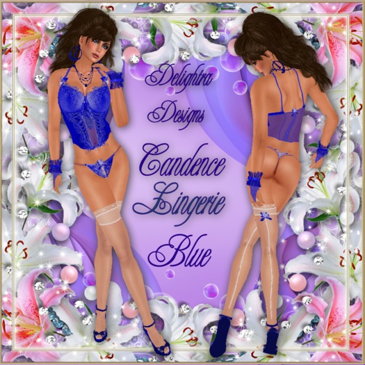 "Del's" Candence Blue Lingerie