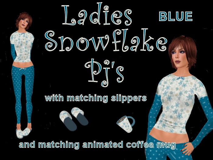 Blue Snowflake Pajamas