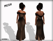 .::KIRA::. Off Shoulder Dress Bronze