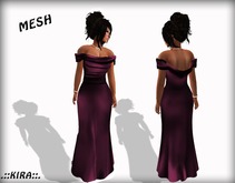 .::KIRA::. Off Shoulder Dress Fuschia