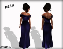 .::KIRA::. Off Shoulder Dress Navy
