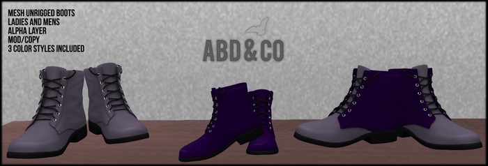 ABD // Mesh Boots // Purple 