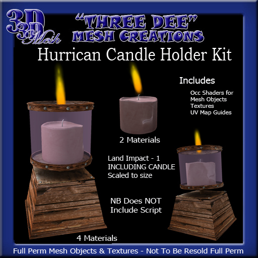 TD Mesh Hurrican Candle Holder Kit