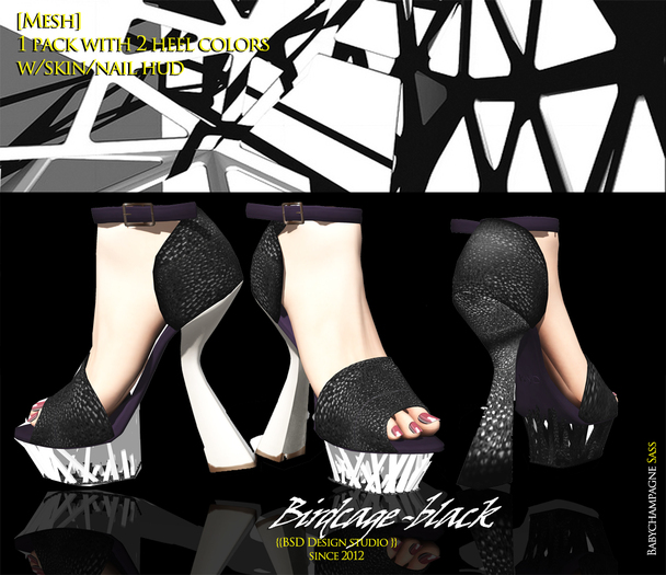 {{BSD Design Studio}}Birdcage-monochrome[boxed]