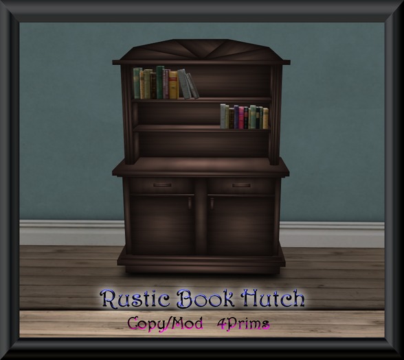 Rustic Book Hutch