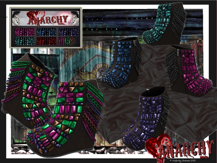 *An@rchy Ink* Diva Wedges - Colours