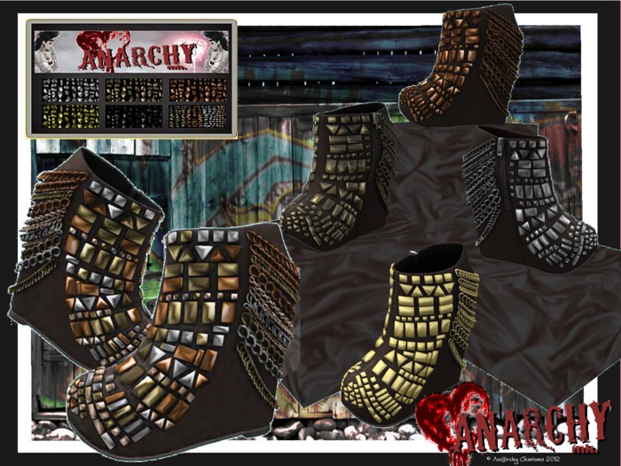 *An@rchy Ink* Diva Wedges - Metals 