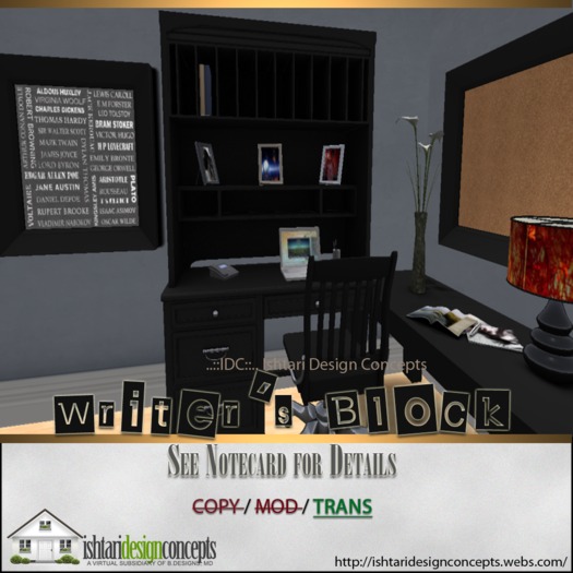 ..::IDC::.. "Writer's Block" Desk Set
