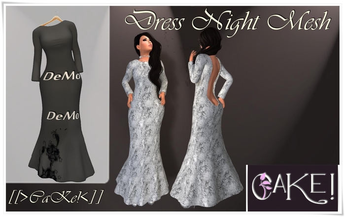 [[>CaKe!<]] Dress Night Mesh-DeMo--