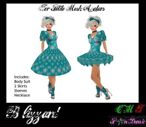 ..:{*PanDemic*}:.. Blizzard Teal Petite