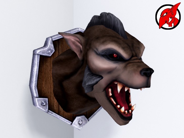 Mounted Werewolf Heads