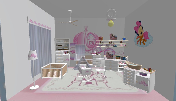 Bedroom Baby Princess With Animations