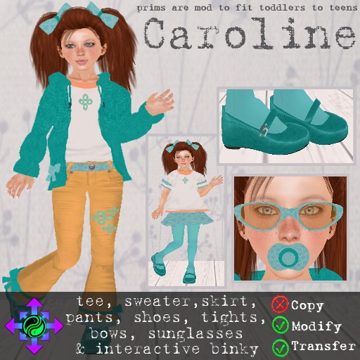 Vicarious Vitae - Caroline - Teal & Orange