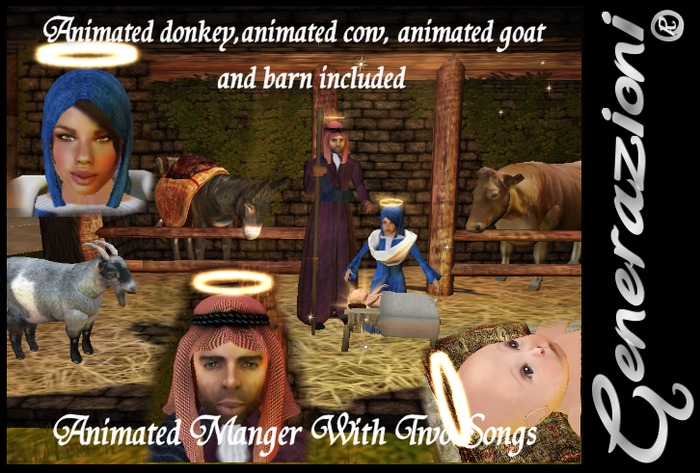 Animated Manger With Two Songs