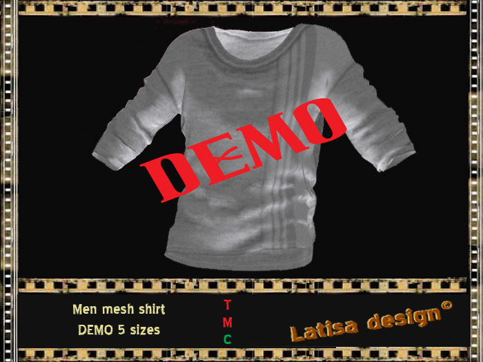 Men shirt long sleeve mesh DEMO