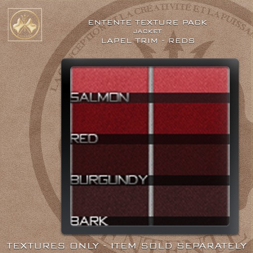 -Entente- Gaston Jacket - Lapel Trim - Reds