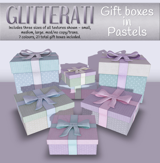 GLITTERATI - Gift boxes - Pastels