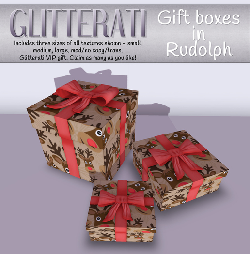 GLITTERATI - Gift boxes - Rudolph