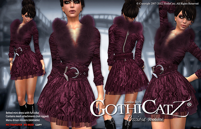 >>GothiCatz<< Preciosa (Rhodolite)