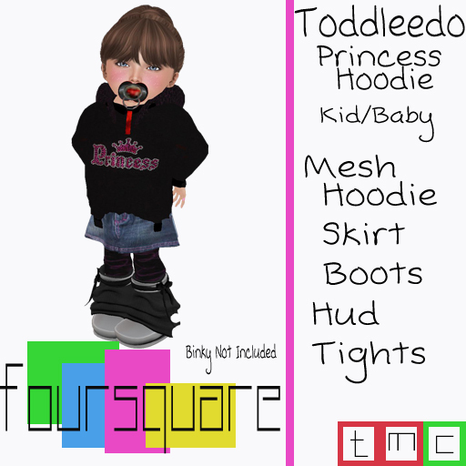 :.:FourSquare:.: Princess Hoodie Mesh Toddleedo
