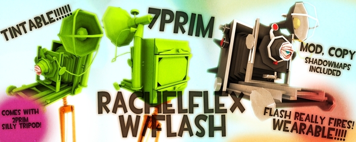 RACHEL BREAKER 7prim Rachelflex camera w/flashywash