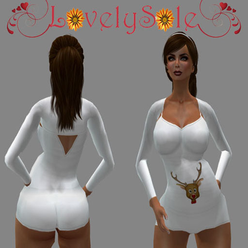 .:LS:. Maternity Leotard Rudolph Christmas
