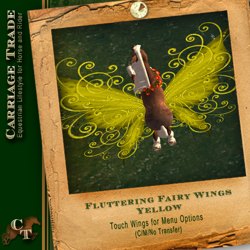 Fancy Fairy Wings (Water Horse) Yellow