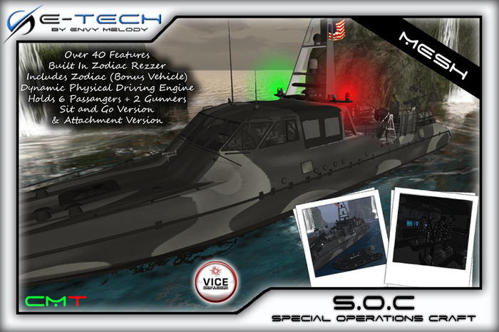(E-Tech) Special Operations Craft  MESH  Vice!!