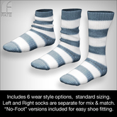 FATEwear Sock - Jerry - ArcticOcean