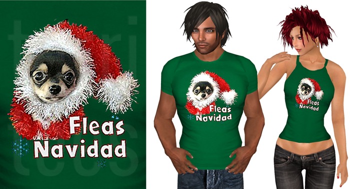 terri.tees fleas navidad tee & tank