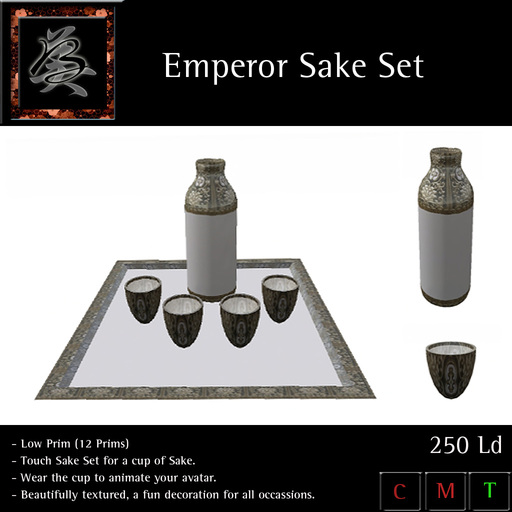 ** BARZANE DESIGN ** - Decor Emperor Sake Set Japanese