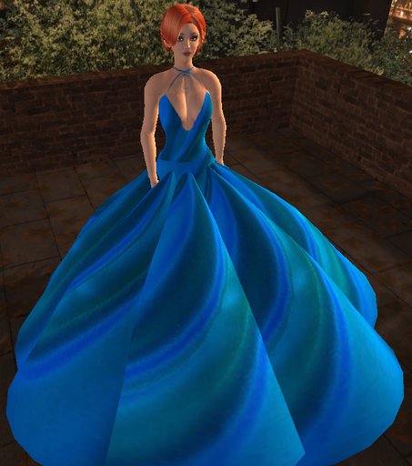 Gorgeous Blue Gown -Full Permissions
