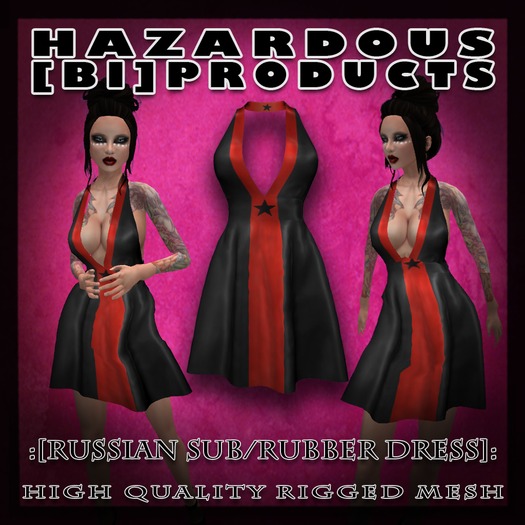 :[HbP]: Rubber Dress - Russian Sub [High Quality Rigged Mesh]