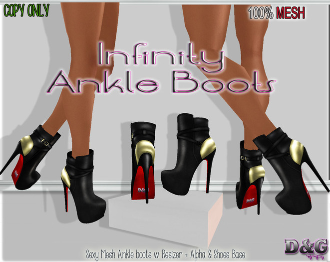 D&G Infinity Ankle Boots MESH