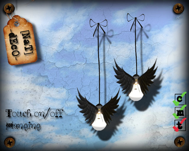 [NaT]-dEcO- Winged Bulb Hanging