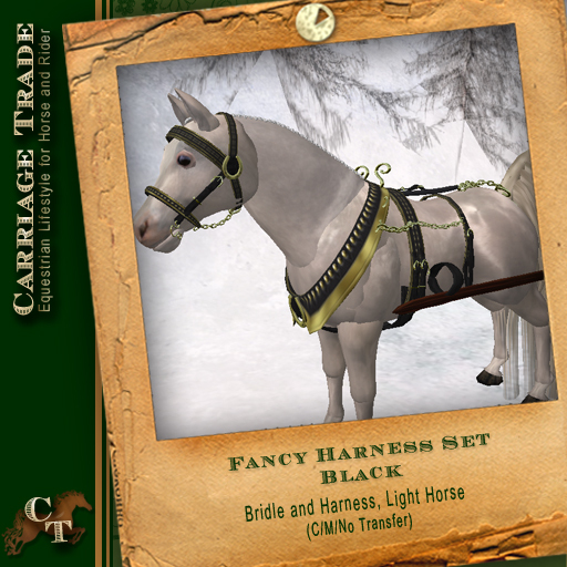 Fancy Harness for Water Horse LH Avatar Black