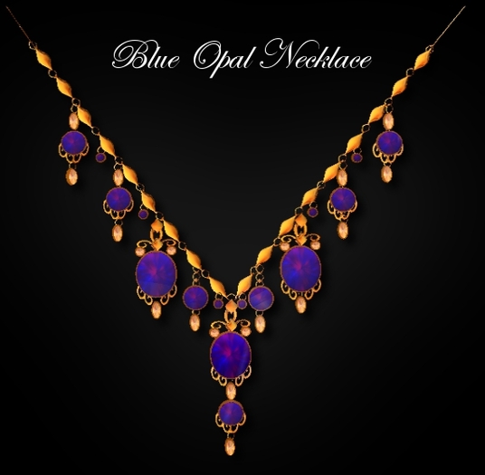 Blue Opal Necklace