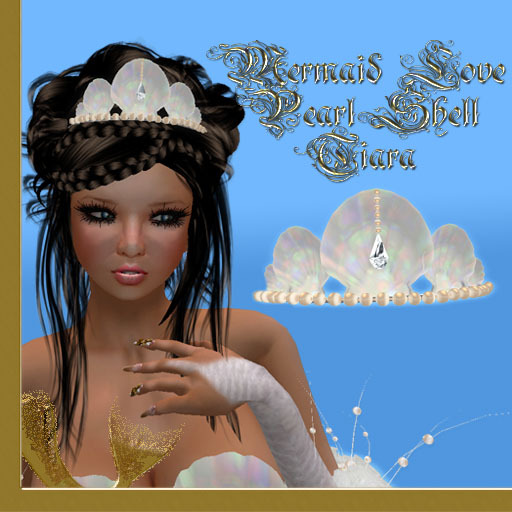Mermaid Love Pearl Shell Tiara
