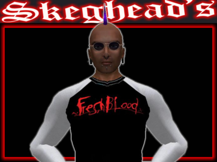BLACK WHITE SLEEVE FRESH BLOOD CONCERT SHIRT jacket layer, fully editable