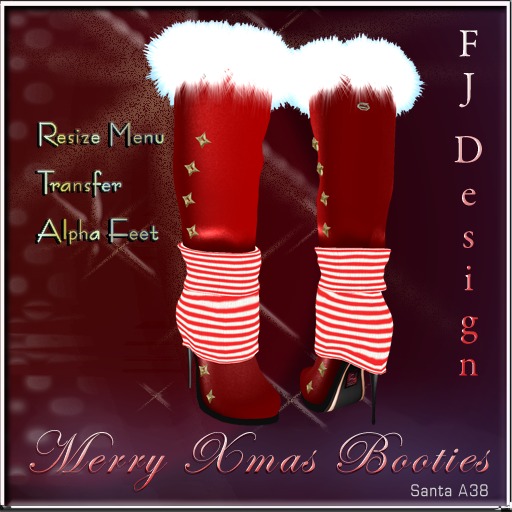 Fj Design Happy Xmas "Santa Boots" in box