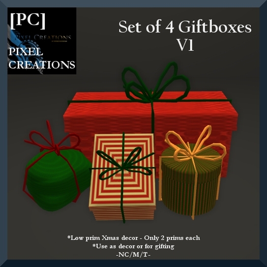 [PC] SET OF 4 GIFTBOXES V1