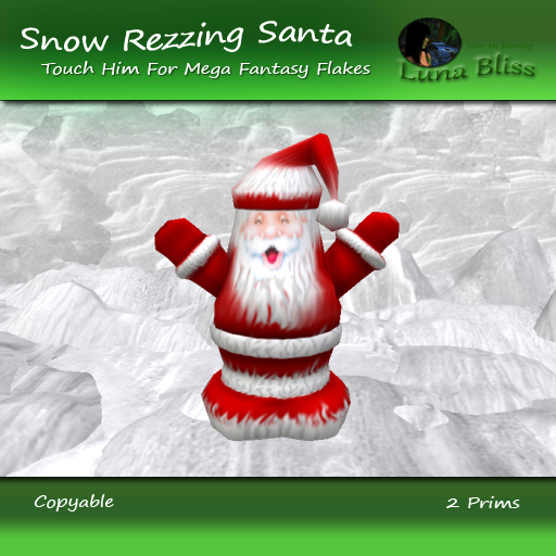 Snow Rezzing Santa MEGA SNOW