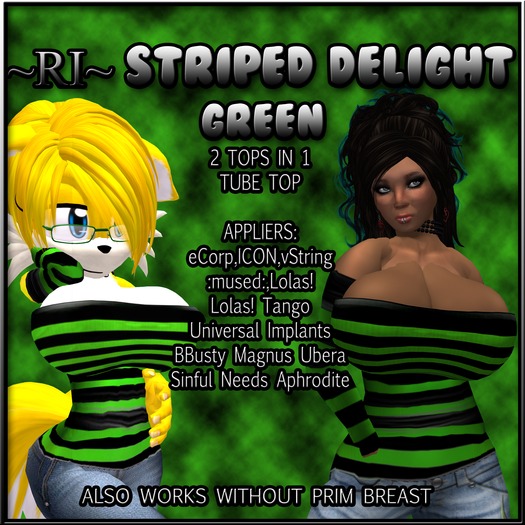 ~RI~ Striped Delight GREEN
