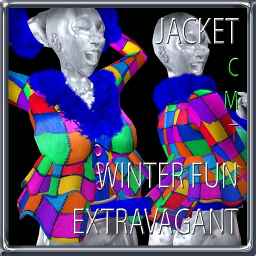 EXTRAVAGANT WINTER FUN short jacket