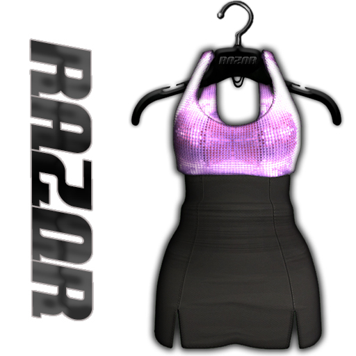 =Razorblade Jacket= Sequin Party Dress /// Violet 