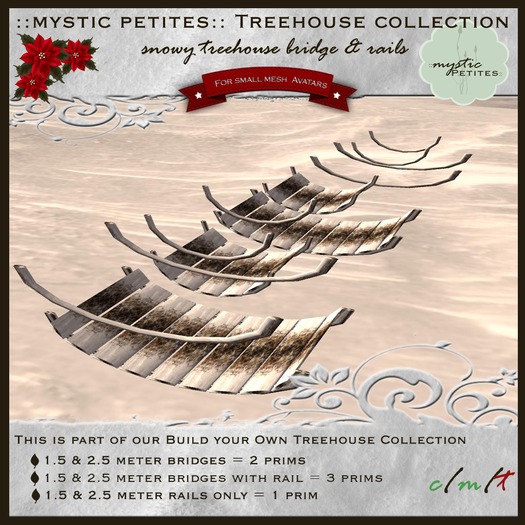 ::mystic petites:: snowy treehouse bridge pack