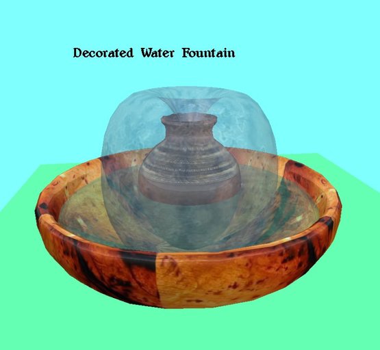 Decorated Water Fountain