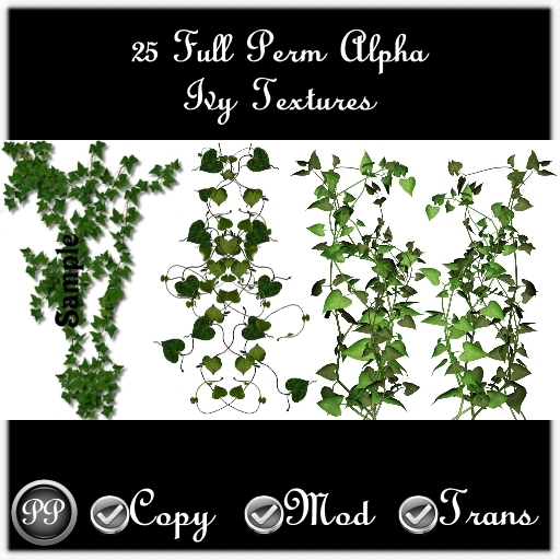 25 Full Perm Alpha Ivy Textures